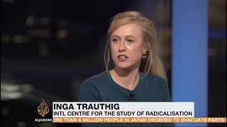 Inga Kristina Trauthig on Al Jazeera, discussing the recent attack on Libya migrant camp