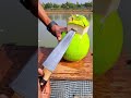 amazing green coconut cutting skills youtubeshorts satisfying asmr