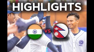 India vs Nepal | West Asia Baseball Cup 2019 - Highlights