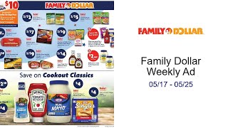 Family Dollar Weekly Ad 05/17 - 05/25