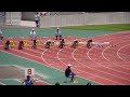 20150719群馬県国体予選男子少年b100ｍ予選3組