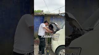 修車少女小阿蘭教你怎麼快速拆汽車水箱|Little Alan teaches you how to  disassemble the car radiator#shorts ##汽車維修#修車