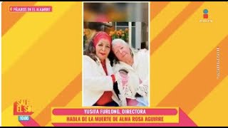 ¡Elsa Aguirre NO pudo asistir al FUNERAL de su hermana Alma Rosa Aguirre por problemas de salud!