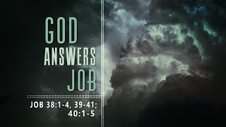 Job 38:1-4 - God Answers Job // with Felix Fernandez