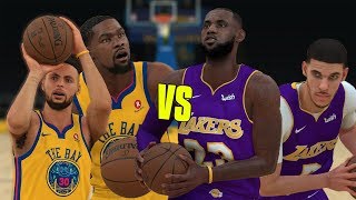 Curry & Durant vs LeBron & Lonzo! Which Is The Better Duo? | NBA 2K18 Gameplay |