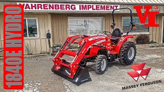 Massey Ferguson 1840E Hydrostat Compact Utility Tractor (39.4 Engine HP) FLx2407 Loader