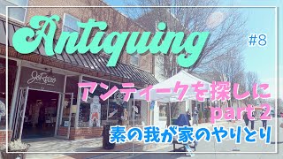 【vlog】アンティークを探しに｜素の我が家｜夫婦のやりとり｜アメリカ生活