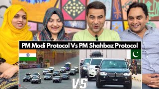 Indian PM Narendra Modi Protocol Vs Pakistani PM Shahbaz Sharif Protocol | Reaction!!