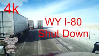What do you see before they shut down I-80 in 4k