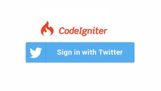 Codeigniter 3 Login With Twitter
