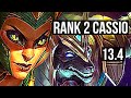 CASSIOPEIA vs NASUS (TOP) | Rank 2 Cassio, 6/2/11, 500+ games | TR Challenger | 13.4