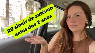 20 sinais de autismo antes dos 2 anos.