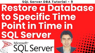 How to Restore a Database to Specific Time Point in Time in SQL Server #sqlserver #pitr #recovery