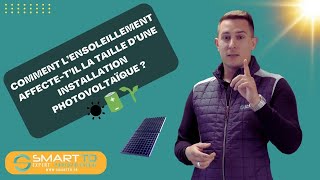 Comment l'ensoleillement influence-t-il la taille de votre installation PV ? ☀️📏🔋