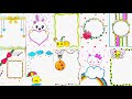 10 Cute and Beautiful Project Border Designs / Front page for Assignment &Notebook /Art Amateur