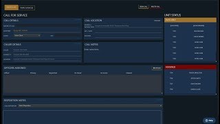 Computer Aided Dispatch - CAD - Blue Theme in ORNA
