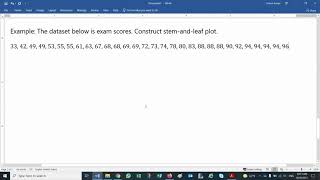 Python: Stem-and-leaf plot