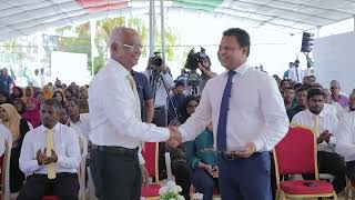 The President inaugurates new powerhouse and ice plant of FENAKA Corporation on F. Feeali Island