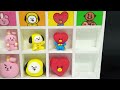 DIY Miniature Realistic shop - BTS character BT21 Shop decor ! BT21 Dolls , Cup~  Line Store