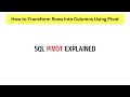 SQL PIVOT Explained: Convert Rows to Columns Easily!