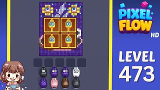 Pixel Flow Level 473 Solution Walkthrough
