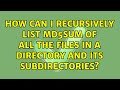 Ubuntu: How can I recursively list Md5sum of all the files in a directory and its subdirectories?