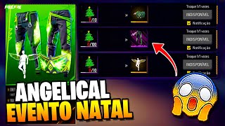 CONFIRMADO 4 CALÇA ANGELICAL NO NATAL! ANGELICAL VERDE, NOVA SKIN EVOLUTIVA, NOVIDADES FREE FIRE