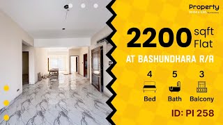 2200 sqft Residential Apartment for sale in Bashundhara J block, Dhaka