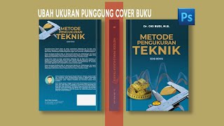 Cara mengubah ukuran punggung cover buku Photoshop