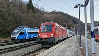 Einfahrt des D1014 nach Bischofshofen