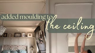 Added moulding to the CEILING... again | DIY tutorial to bring your Parisian ceiling dreams to life