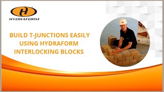 Build T-Junctions easy using Hydraform Interlocking Blocks