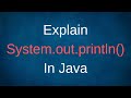 Explain System.out.println() In Java