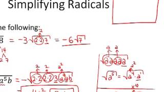 44 Simplifying Radical Expressions