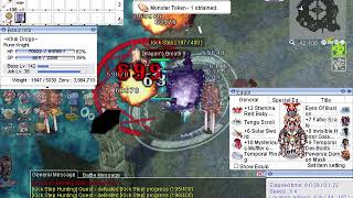 iRO - Thor Dragon Breath Rune Knight with Solar Sword 100% chance HP Leech!!!