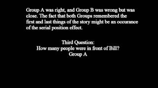 Pshycology Project Self-Reference Effect