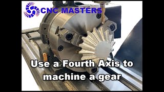 Use a 4th Axis on a CNC mill to machine a miter gear