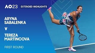 Aryna Sabalenka v Tereza Martincova Extended Highlights | Australian Open 2023 First Round