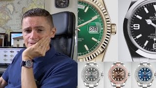 My Ultimate Dream Rolex Trinity Luxury Watch Collection - A Response To Federico Talks Watches