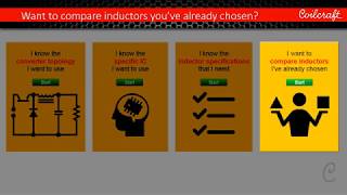 Power Inductor Selection Tools | Coilcraft