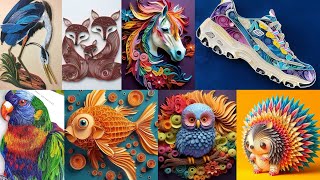 Tricky \u0026 Slick Quilling Paper crafts | Quilling Paper Wall Hangings | Quilling For Beginners | Art