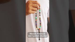 Tasbih Batu Akik Alam Indonesia Asli 33 Butir