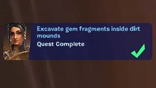 Excavate Gem Fragments Inside Dirt Mounds (8) - Fortnite Shanta Quests