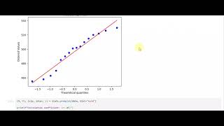 Python for normality test using quantile method