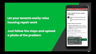 Repairs demo video | Online housing repairs reporting platform