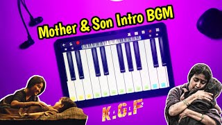 KGF Chapter 2 : Mother & Son Intro BGM Cover On Walkband | Yash's Mother Song In Piano | Drum