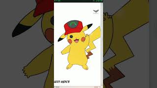 Pikachu Drawing with Python Code|| #pikachu #pythontrutle