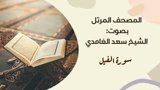 سورة الفيل #مكررة - القارئ: سعد الغامدي #المصحف_المرتل برواية #حفص_عن_عاصم