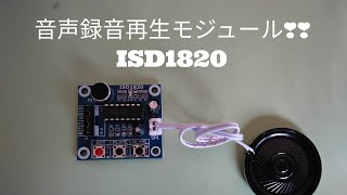 [DIY]  音声録音再生モジュール❢❢　ISD1820