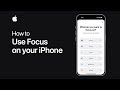 How to use Focus on your iPhone | Apple Support
